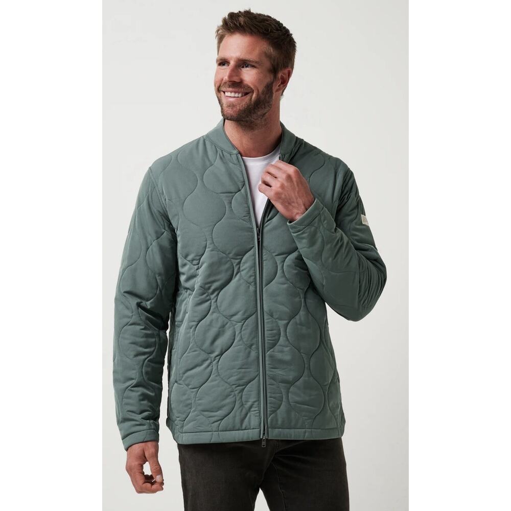 New Mens Travis Mathew Golf Jacket Sz M Quilted City Come What May Bomber